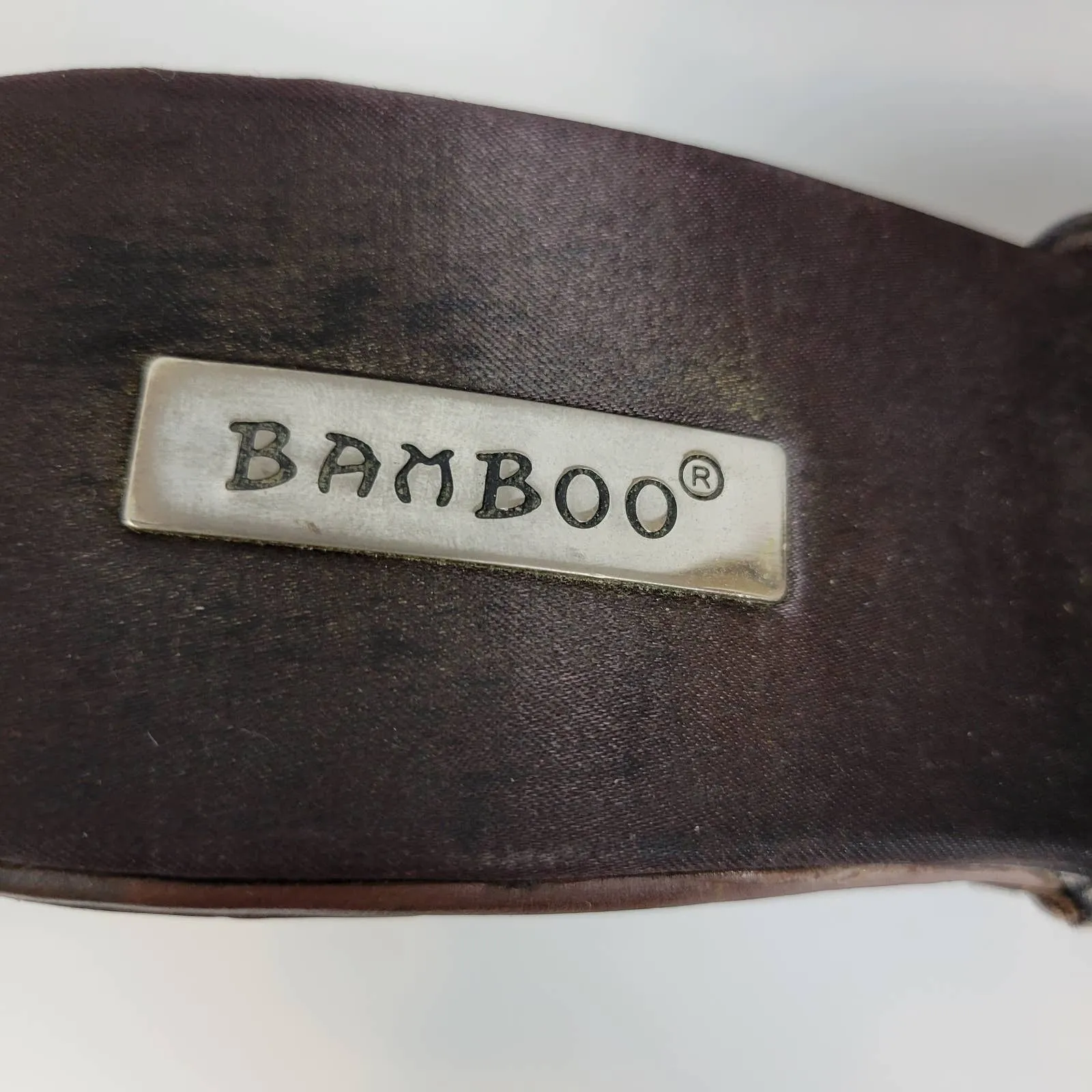 Bamboo Womens Shoes Size‎ 7 Brown Copper Fashion Sequin Slip On Heels Mules - Image 8