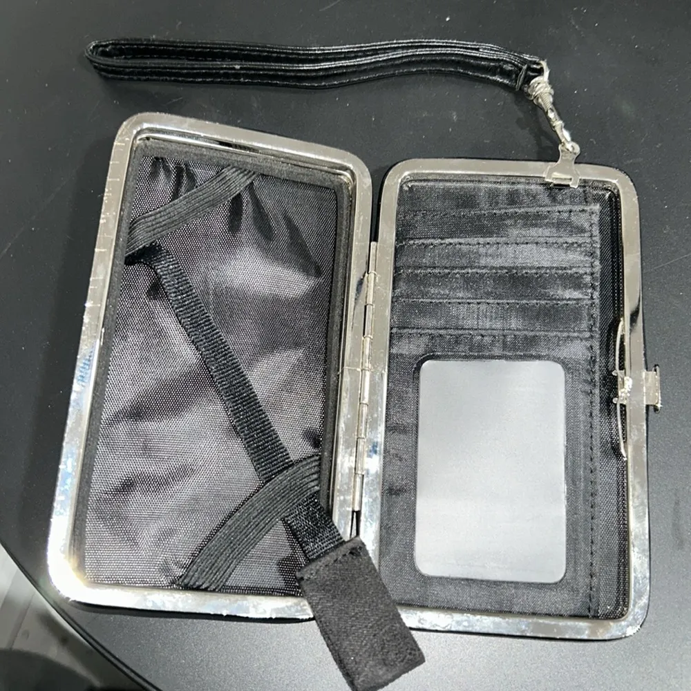 Glitter card holder/wristlet Black - Image 2