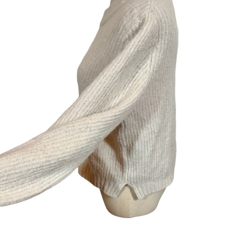 Baum und Pferdgarten Cortney Alpaca Wool Balloon Sleeve Sweater in Creme Melange Size XS - Image 5