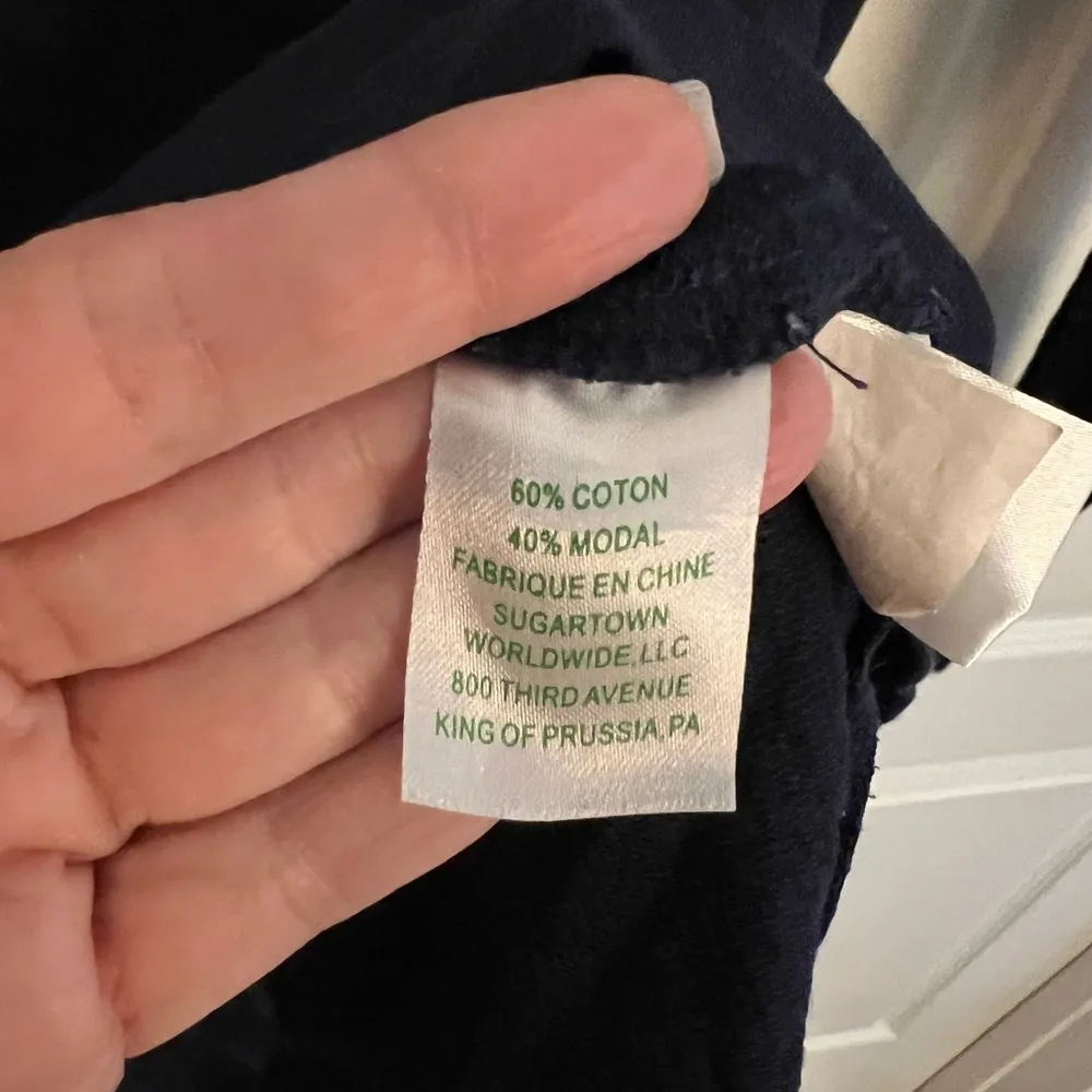 LILLY PULITZER XS Shel True Navy Blue Embroidered Swim Cover-Up Hoodie - Image 5