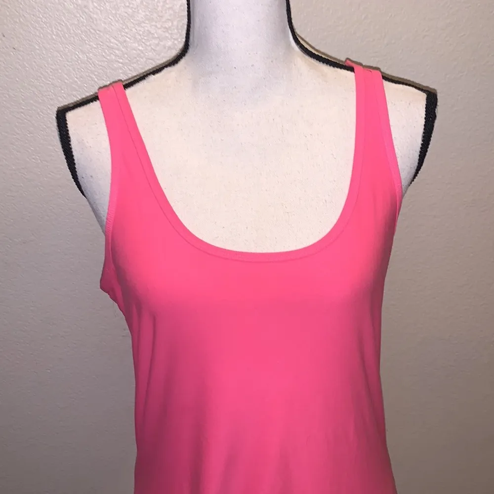 No Boundaries  bright pink stretchy comfy tank top - Image 2