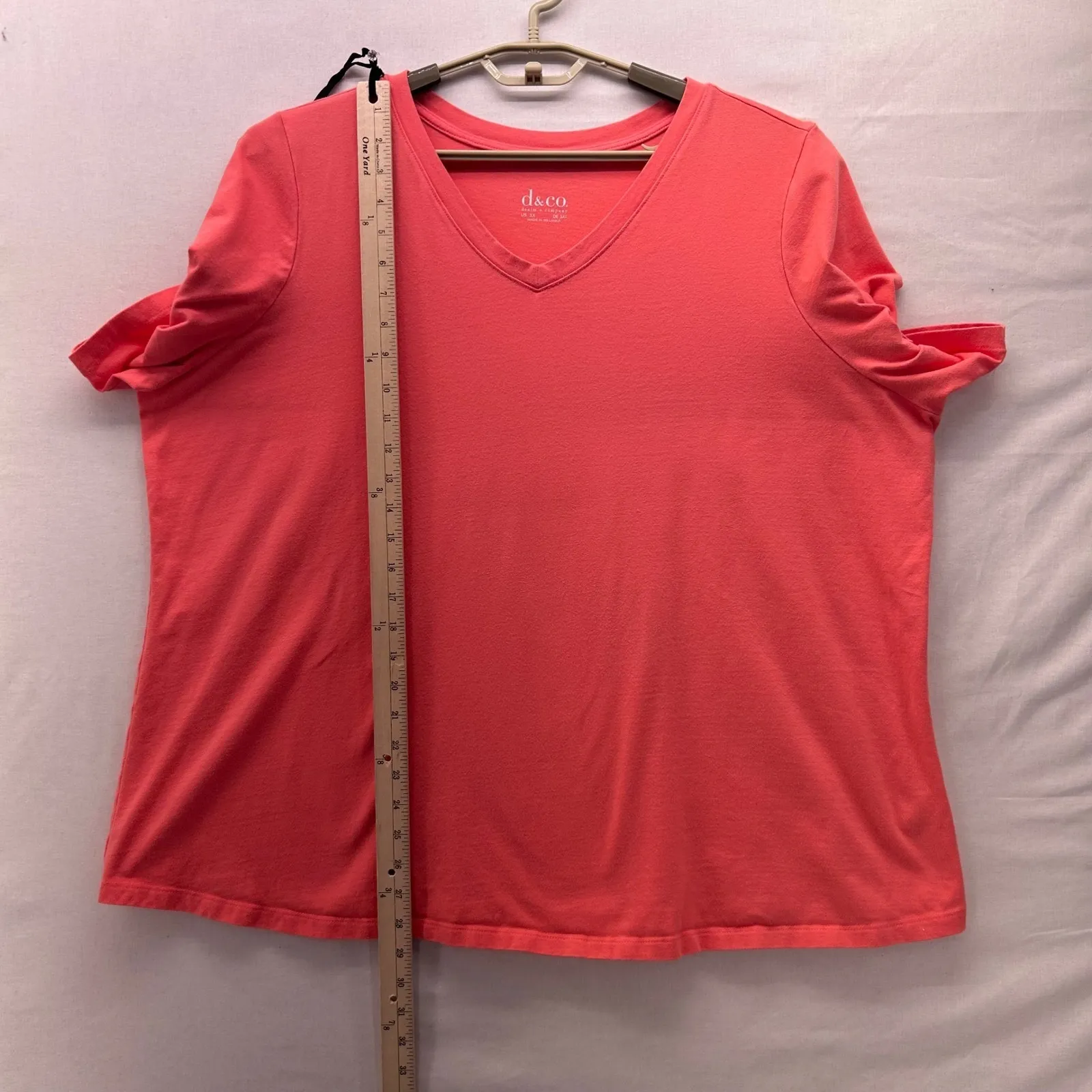 Denim And Co Tunic Top Salmon Pink 3X Size undefined - Image 10