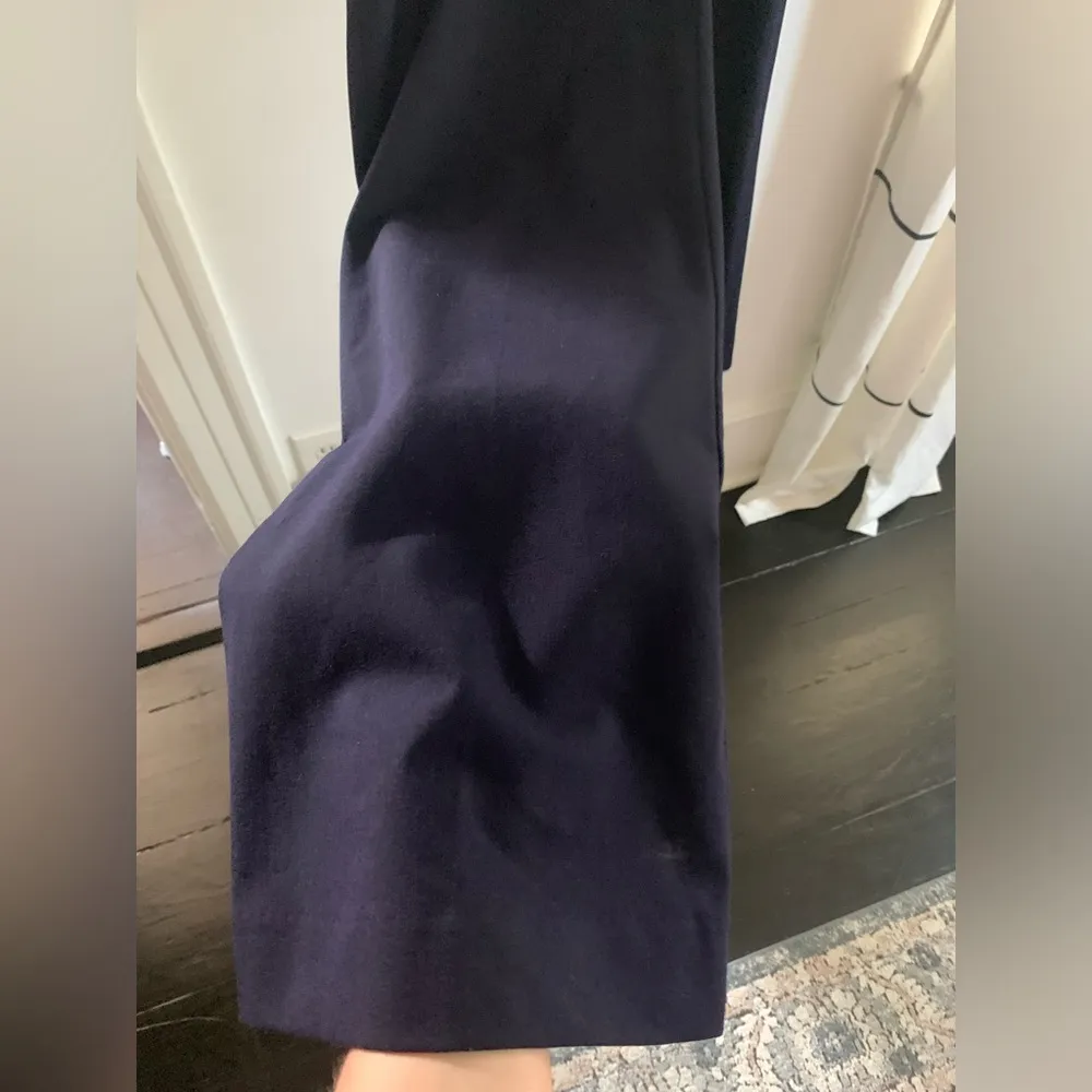 Navy Blue Ann Taylor Loft Marissa Trouser Size 8 Stretch Ankle Length Women’s - Image 4