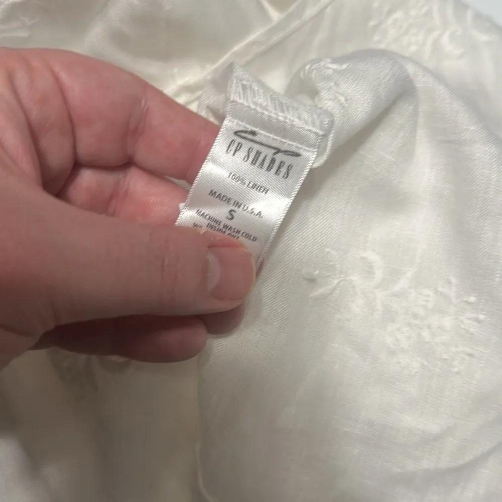 CP Shades Embroidered White Casual Button Down Shirt - Image 6