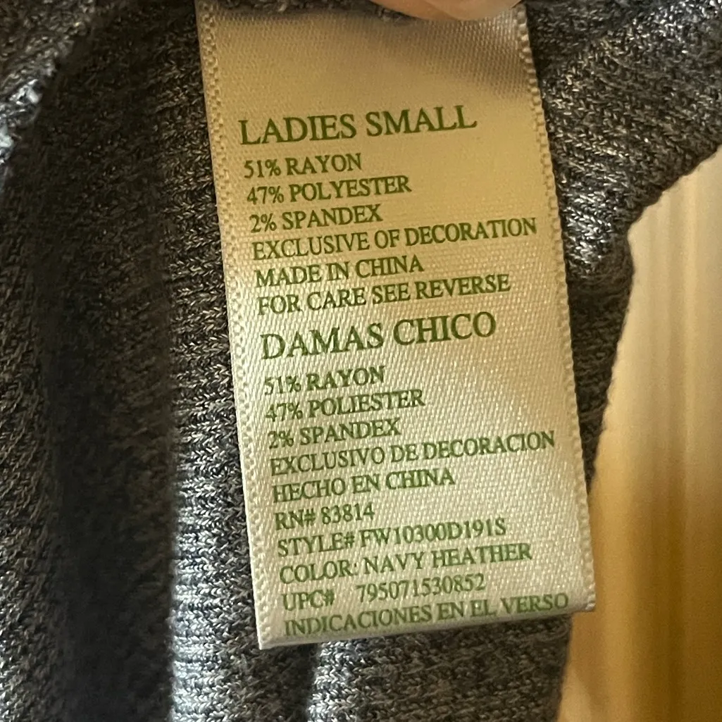 Comfy Twist Front Heather Blue Short Sleeve - Image 6