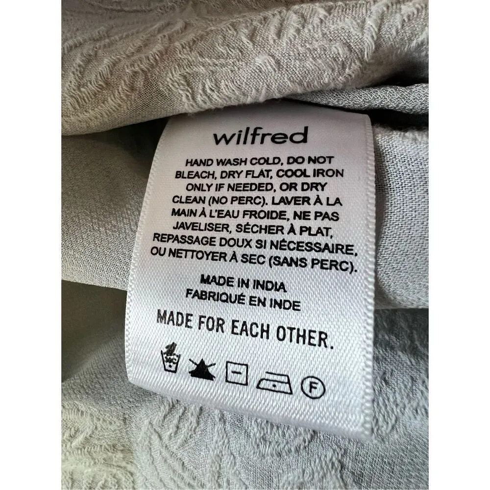 NWT! Aritzia Wilfred Semi Sheer Durante Kimono Sleeve Robe in Pearl Grey Large - Image 5