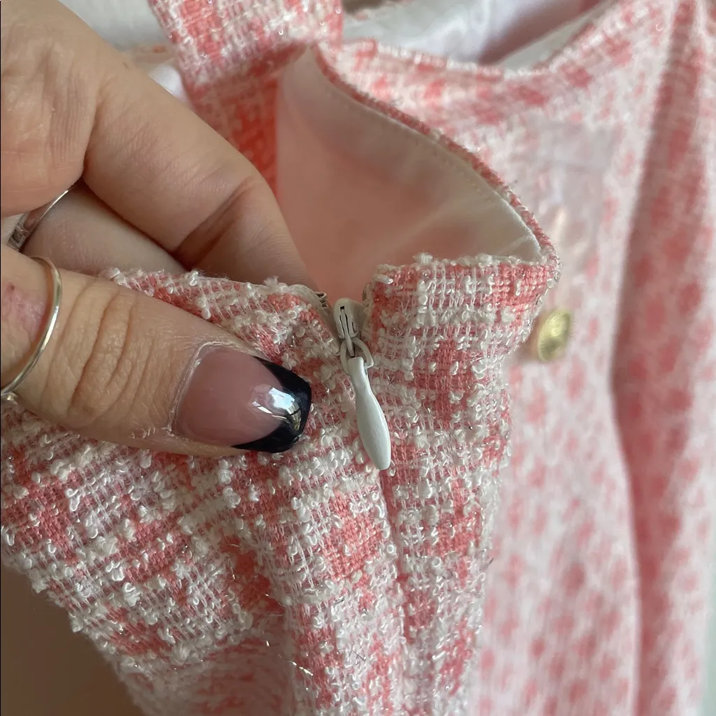 NWT Rachel Zoe Pink Tweed Dress - Image 6