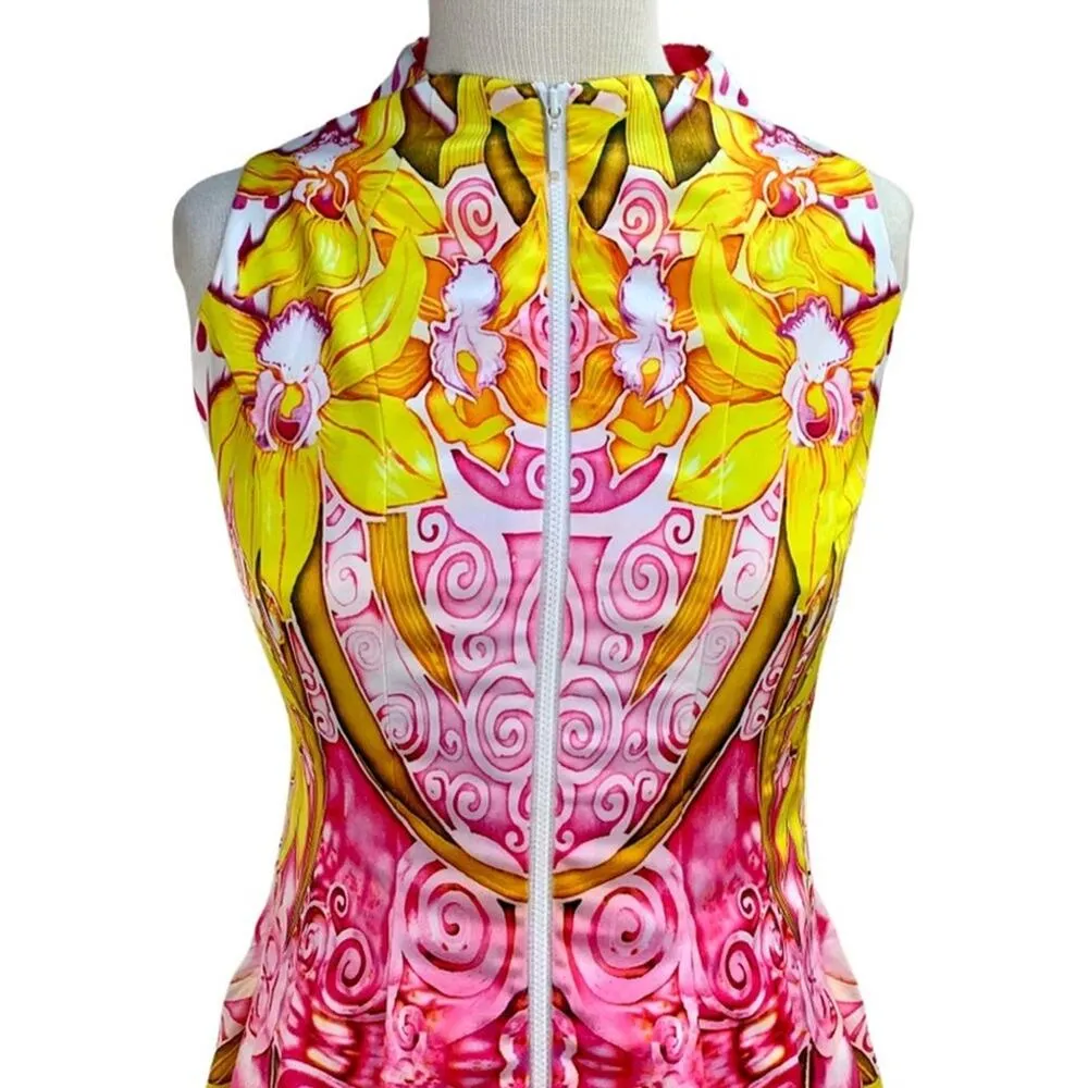 Mackenzie Mode | US 2 | Floral Sleeveless Mini Zip - Image 5