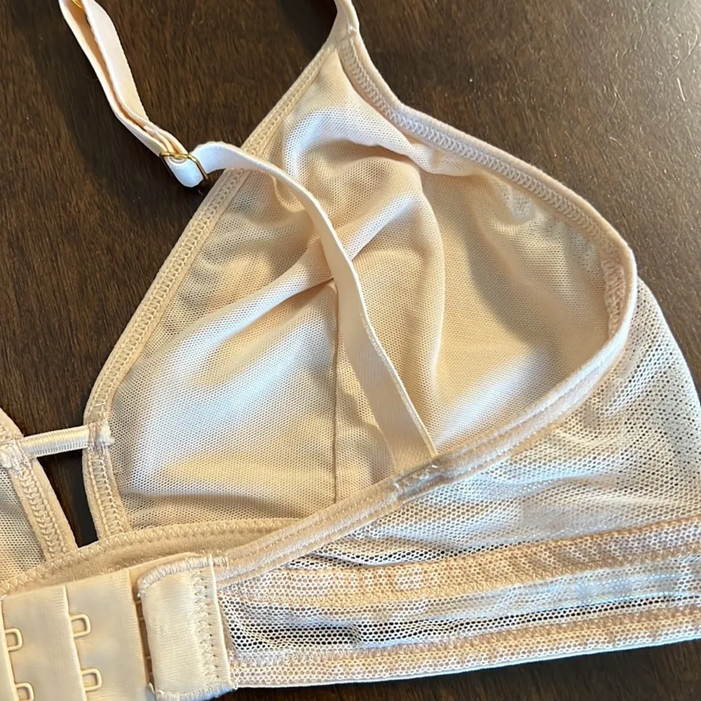 NWT All You Lively Neutral Bralette Bra Cream Tan Unpadded Small - Image 6