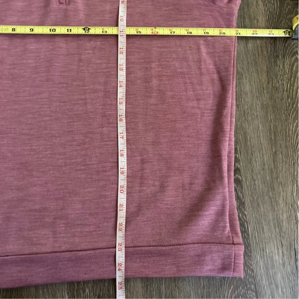 Tracksmith Women’s Downeaster Quarter Zip Running Top, “Beet”, Large Pink - Image 4