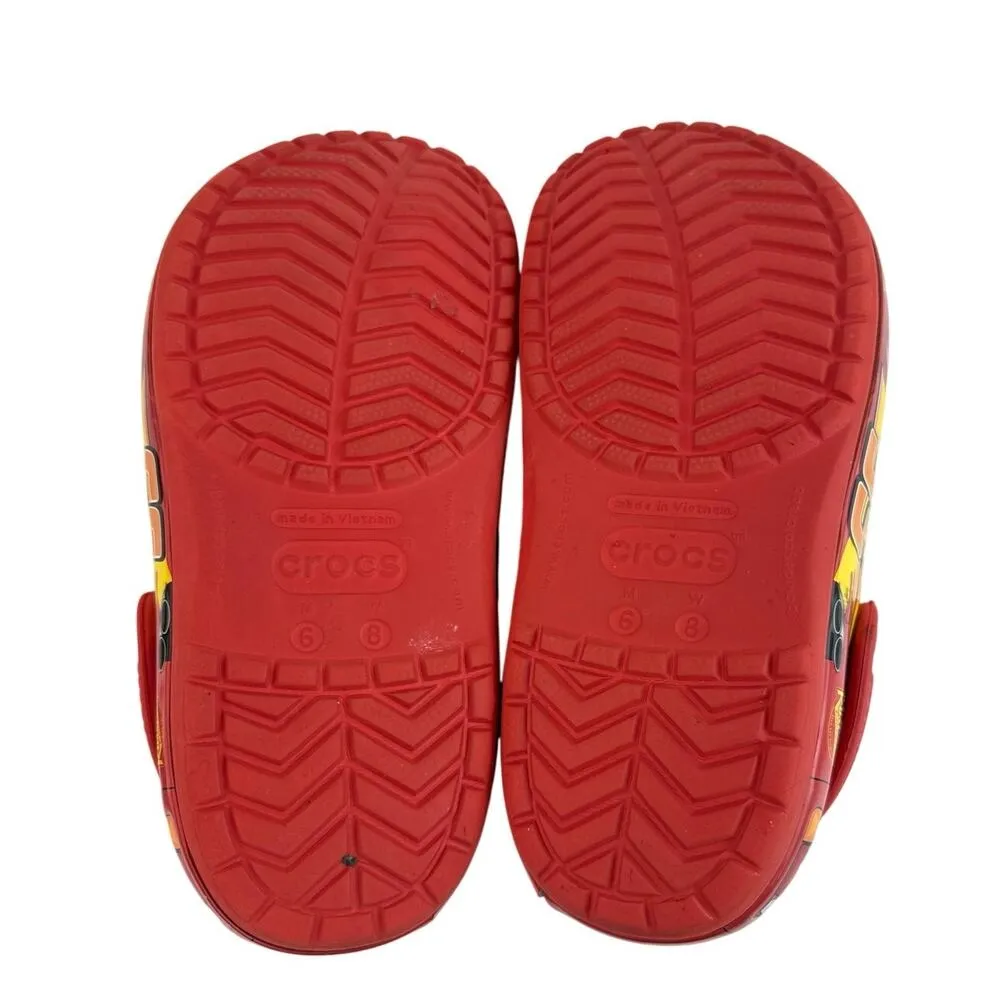 Crocs Pixar Disney Cars Lightning McQueen Slip On Casual Classic Clogs Womens 8 - Image 4