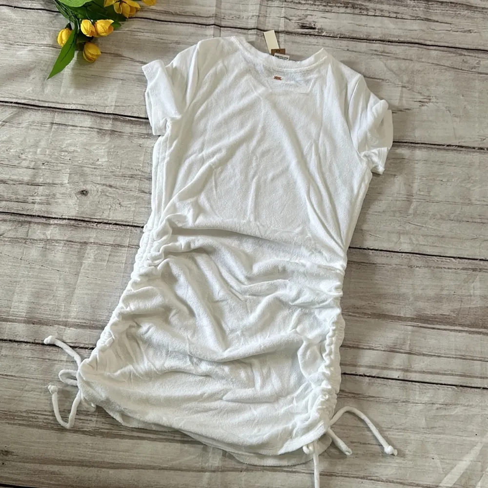 Pink Victoria’s Secret Terry Cloth Ruched T-shirt Dress - Image 7