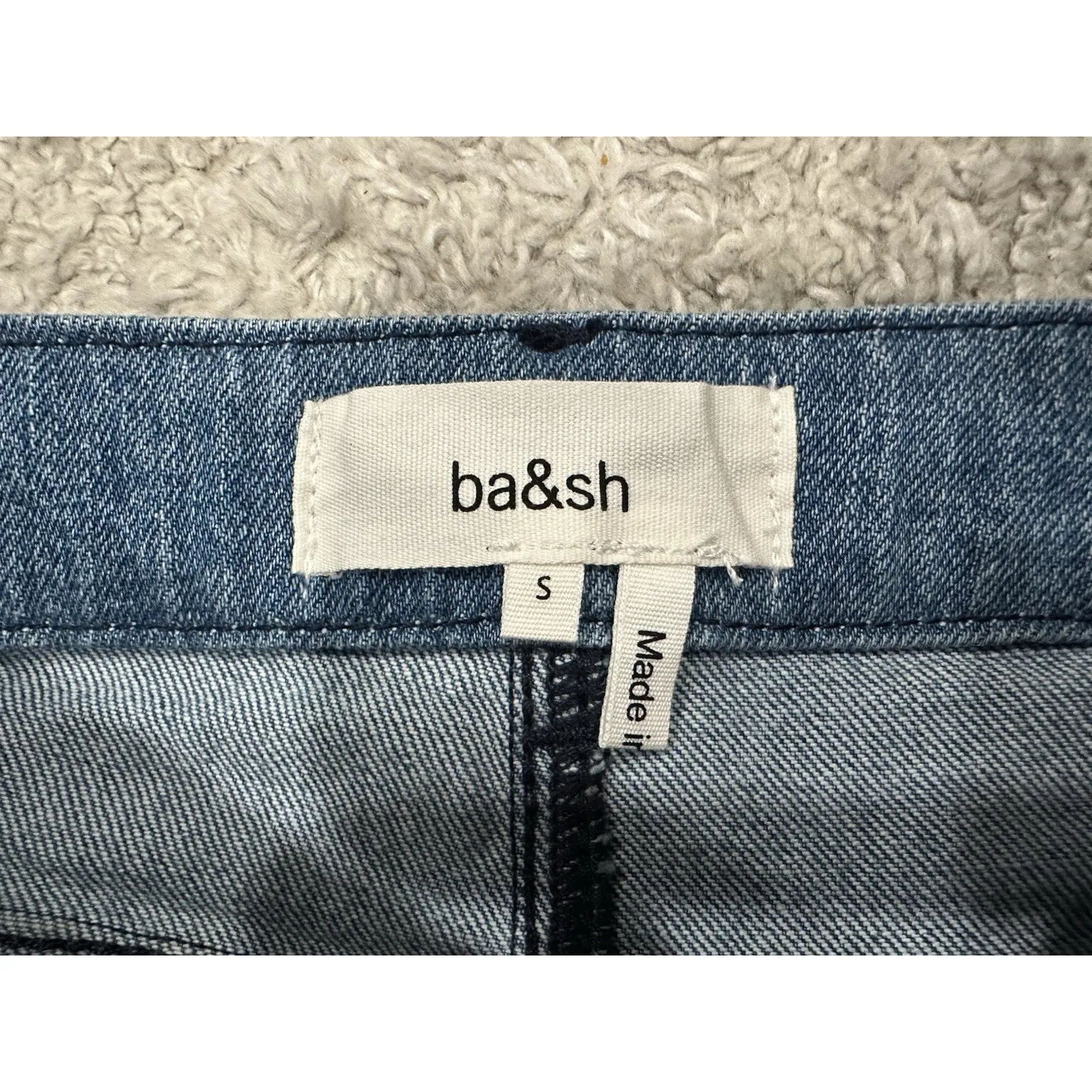 Ba&sh  Diva High Rise Patchwork Cropped Jeans Small S - Image 3