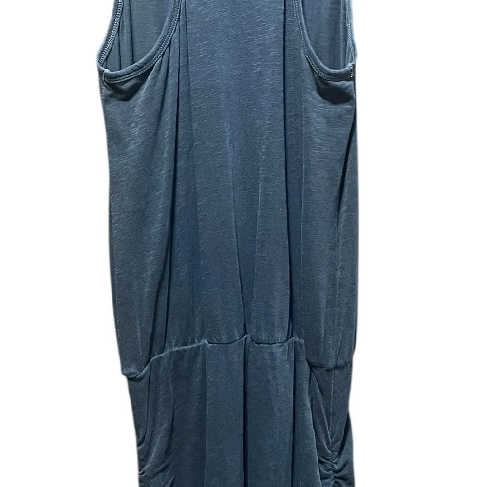 SUNDRY Ruched Tank Slub Dress in Gray Size XS - Image 9