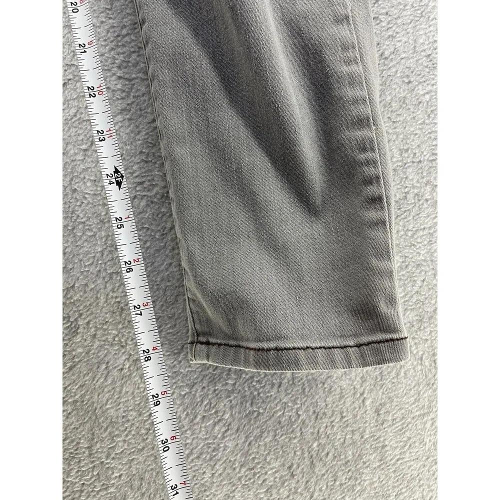 Eileen Fisher Women's Gray Wash Jeans 12 Skinny Pants Organic Cotton USA Made - Image 6