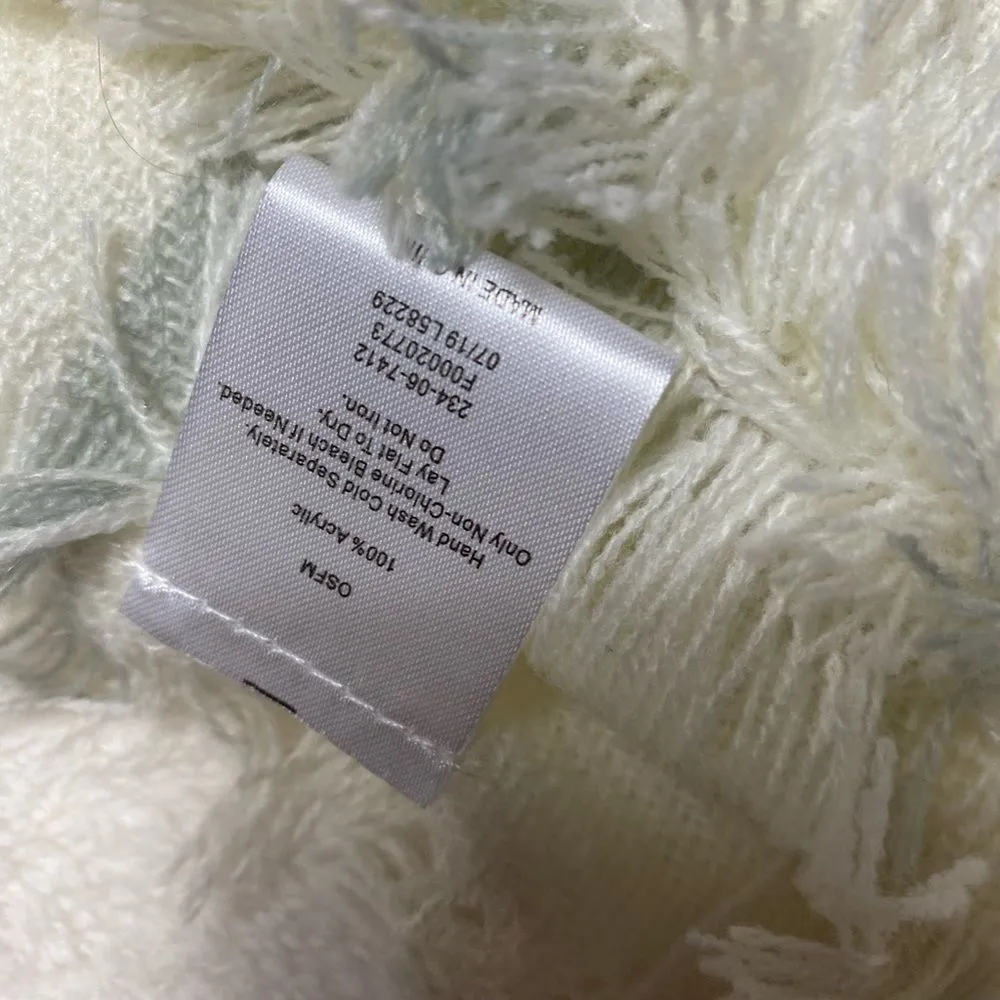 Accessory Depot White and Grey blanket scarf White - Image 3