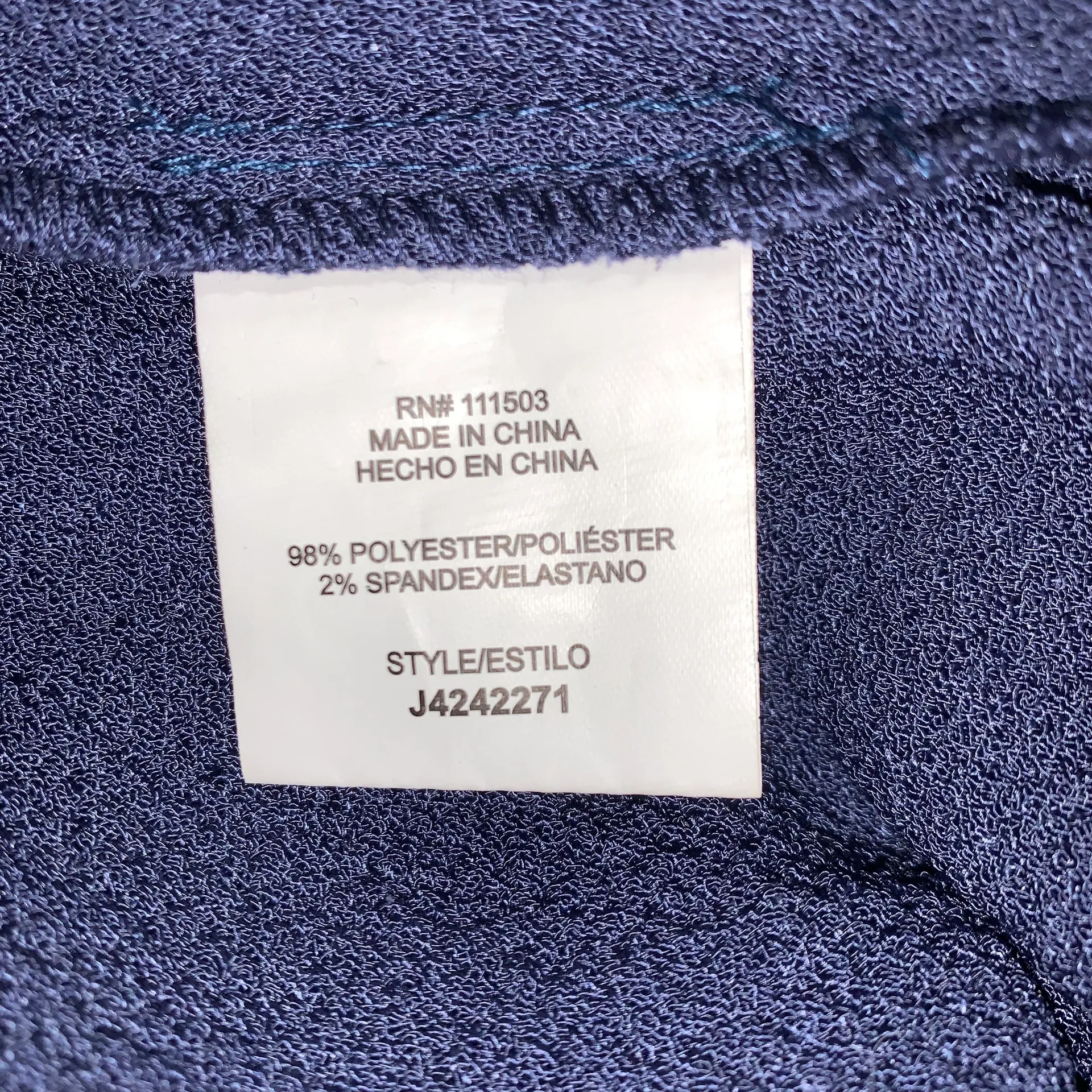 JUNE & HUDSON Ruffle Jumpsuit/overalls In Navy size Small womens - Image 12