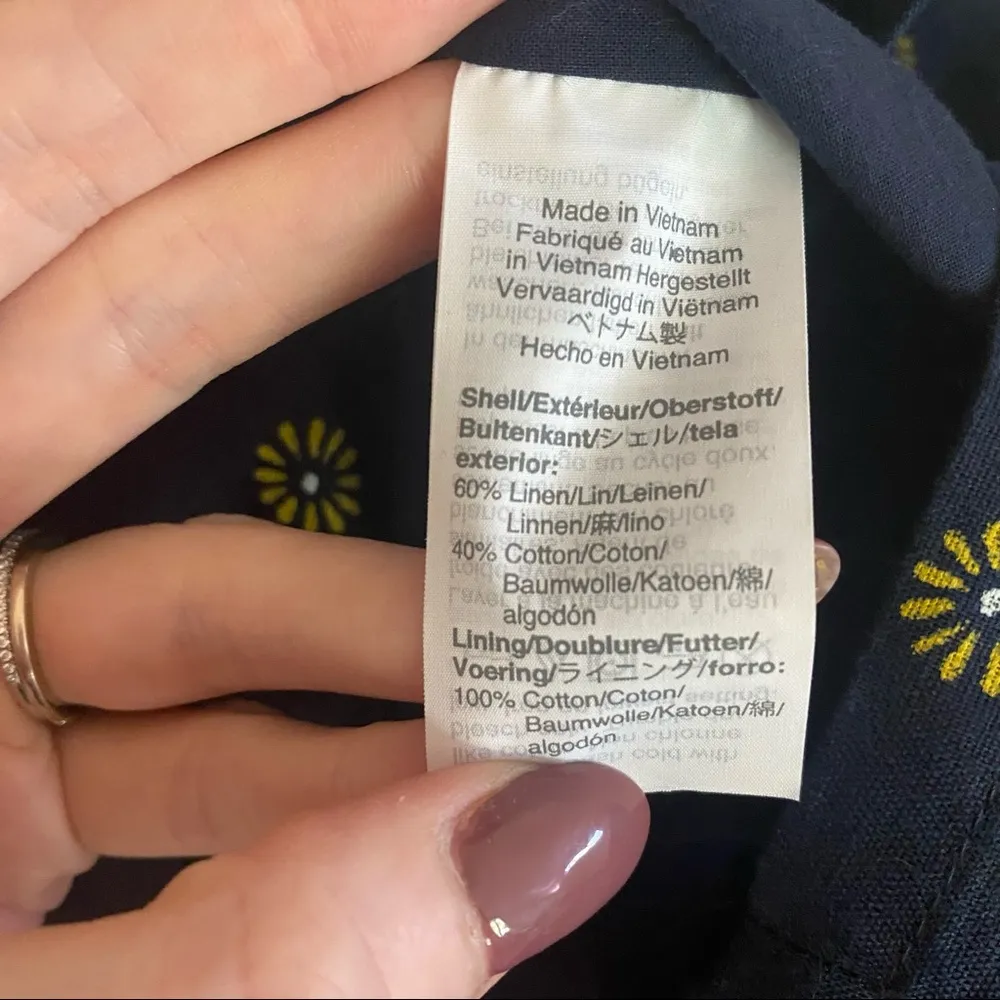 J. Crew Factory Navy Daisy Dress - Image 6