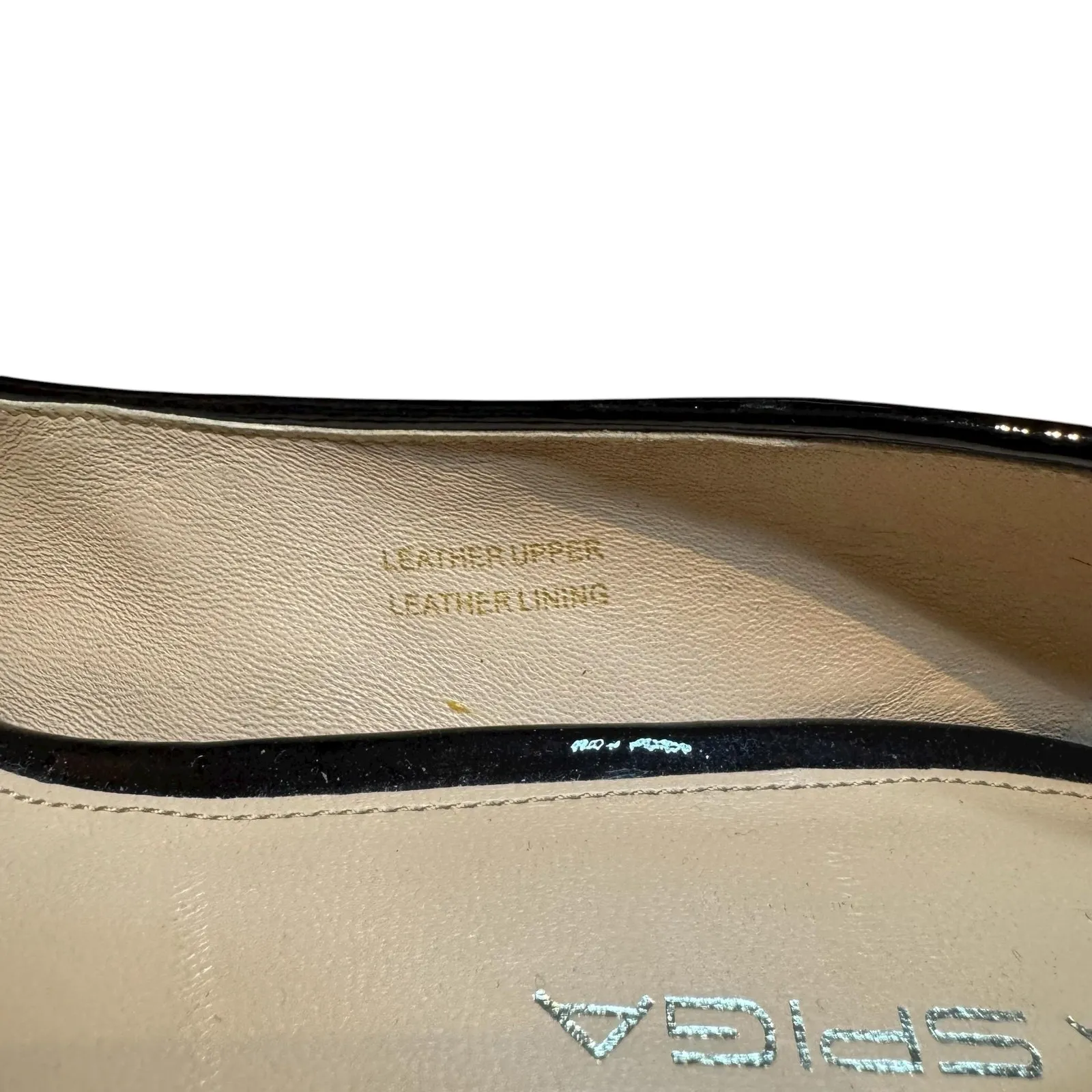 Via Spiga Shoes Womens Size 8 Black Patent Leather Peep Toe Pumps Stiletto Heels - Image 7