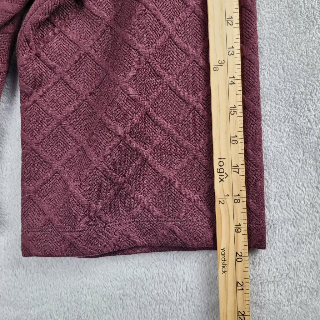 Soft Surroundings Women's Jacquard Dorothy Pullover in Merlot Size 3X - Image 8