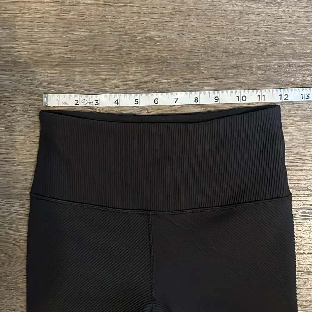 Athleta Synergy Rib 7/8 Tight Black High Rise Leggings - Small - Image 8