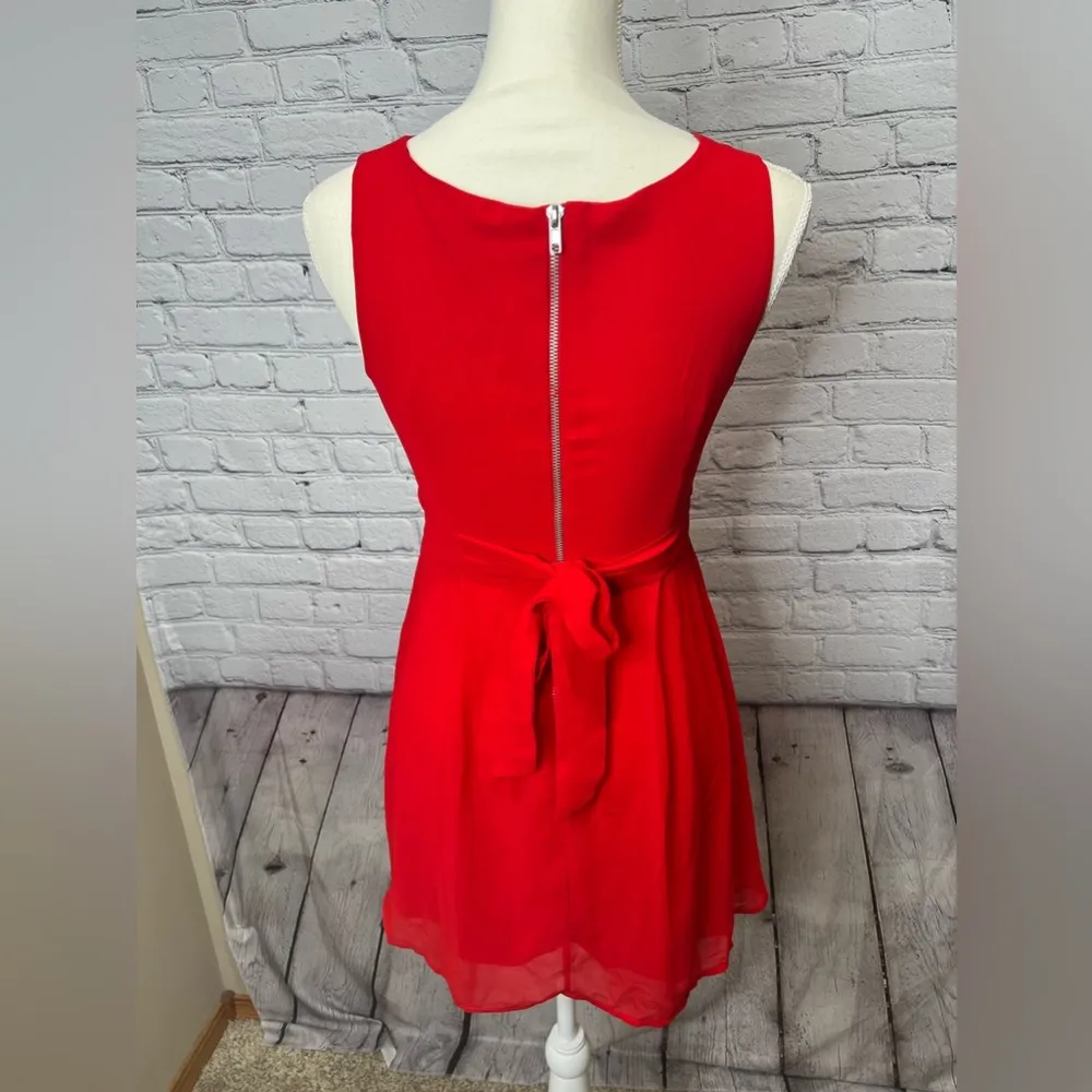 Emerald sundae bright red a line dress size 3 - Image 7