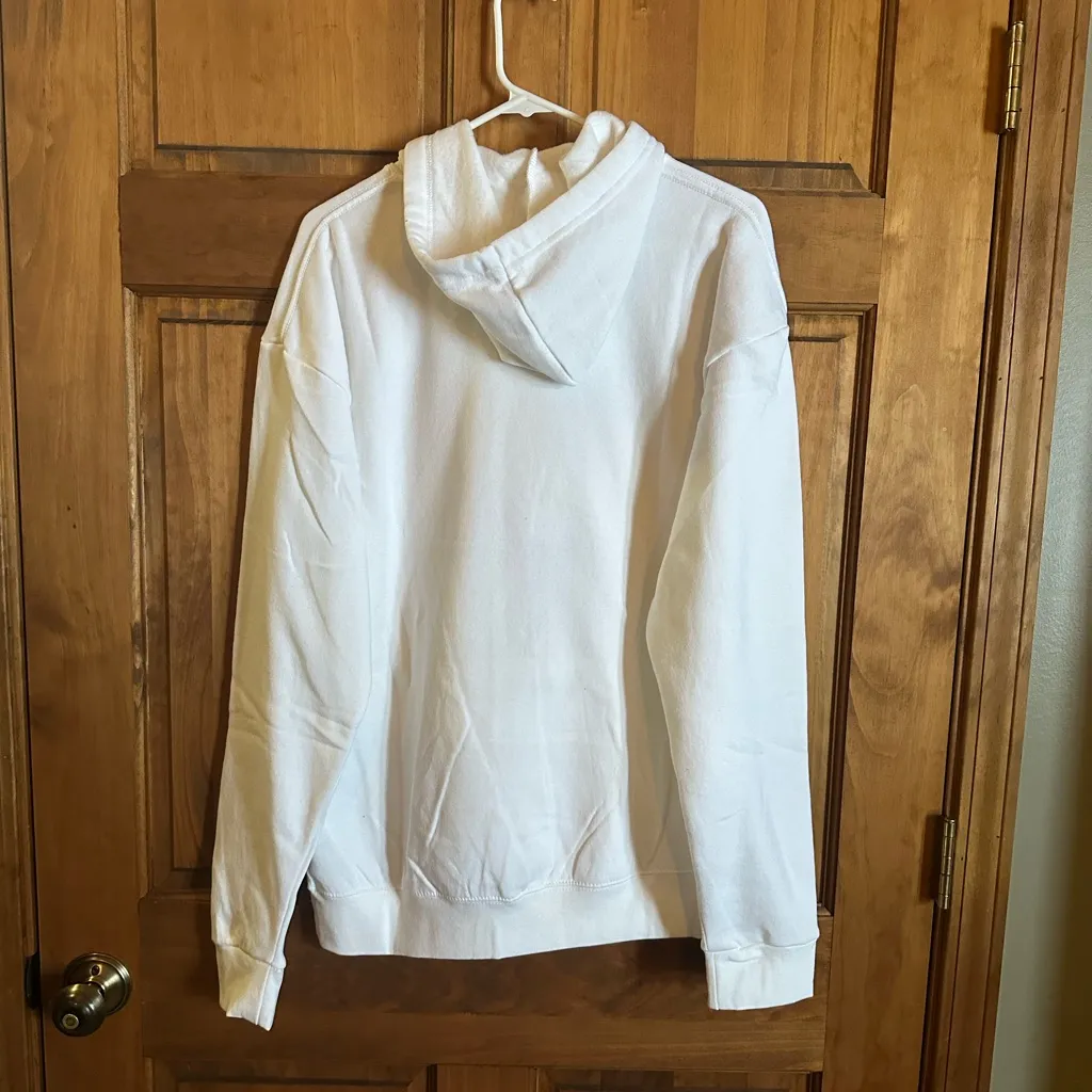 Detroit Lions Hoodie with Blue sequin glitter Lion mascot logo! Size XL - Image 2