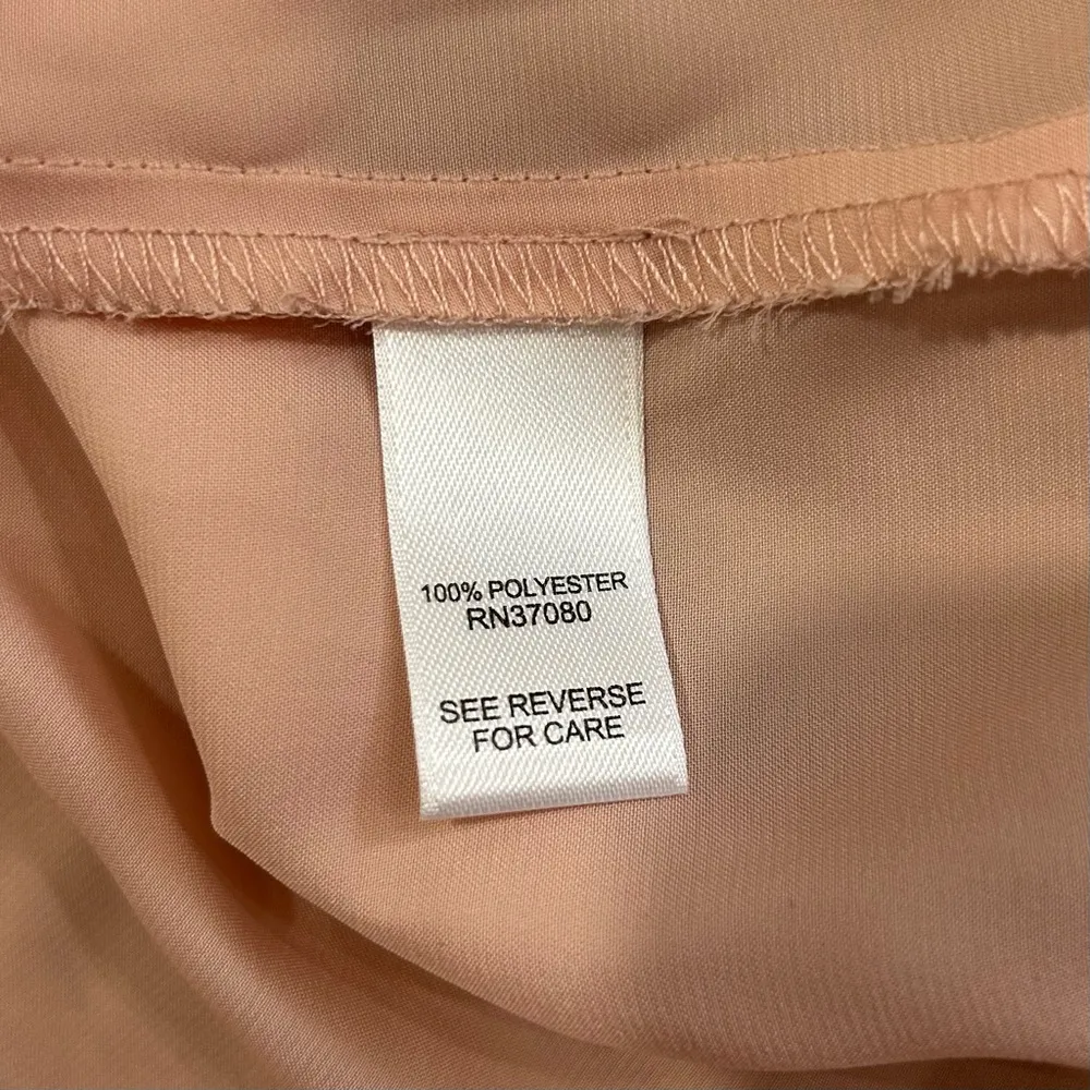 Cato Light Baby Pink Satin Full Zip Up Lightweight Bomber Jacket Pockets Size L - Image 5