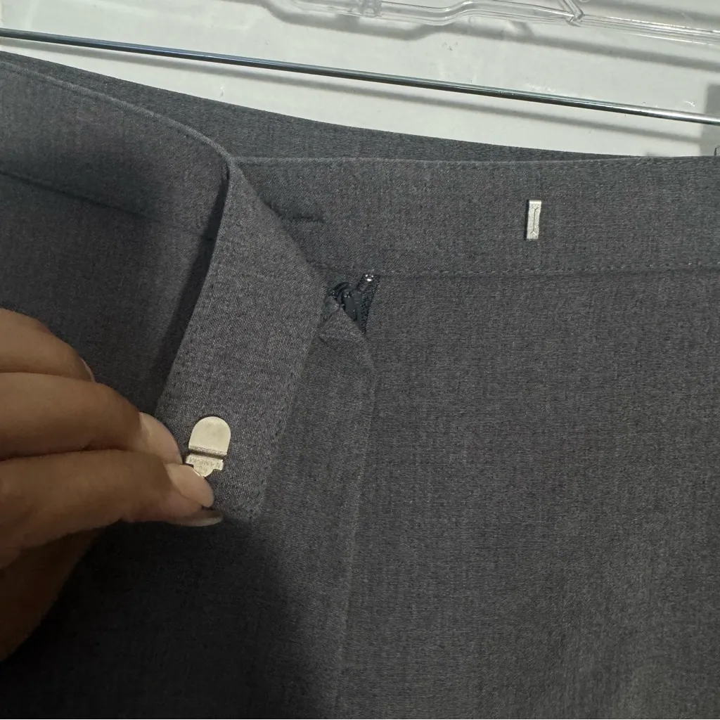 NWT Sag Harbor Women's Stretch Heather Grey Slimming Solution Dress Pants Sz 12 - Image 7