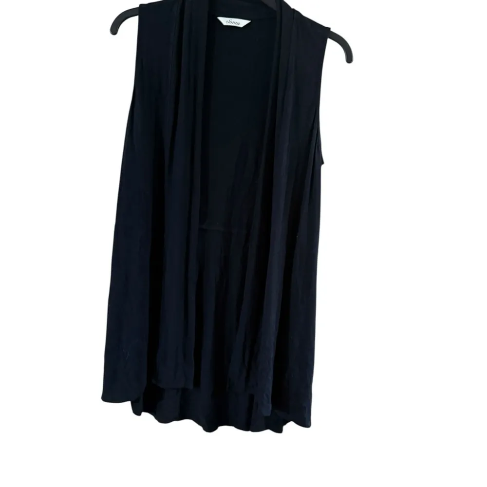 Soma Black Open Front Cardigan - Image 2