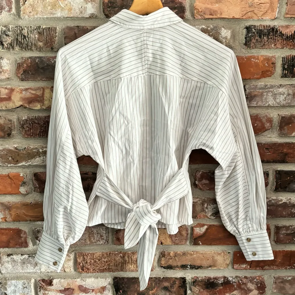 CAbi 4155 Statement Tied Up Button Down Shirt Top, XS - Image 10