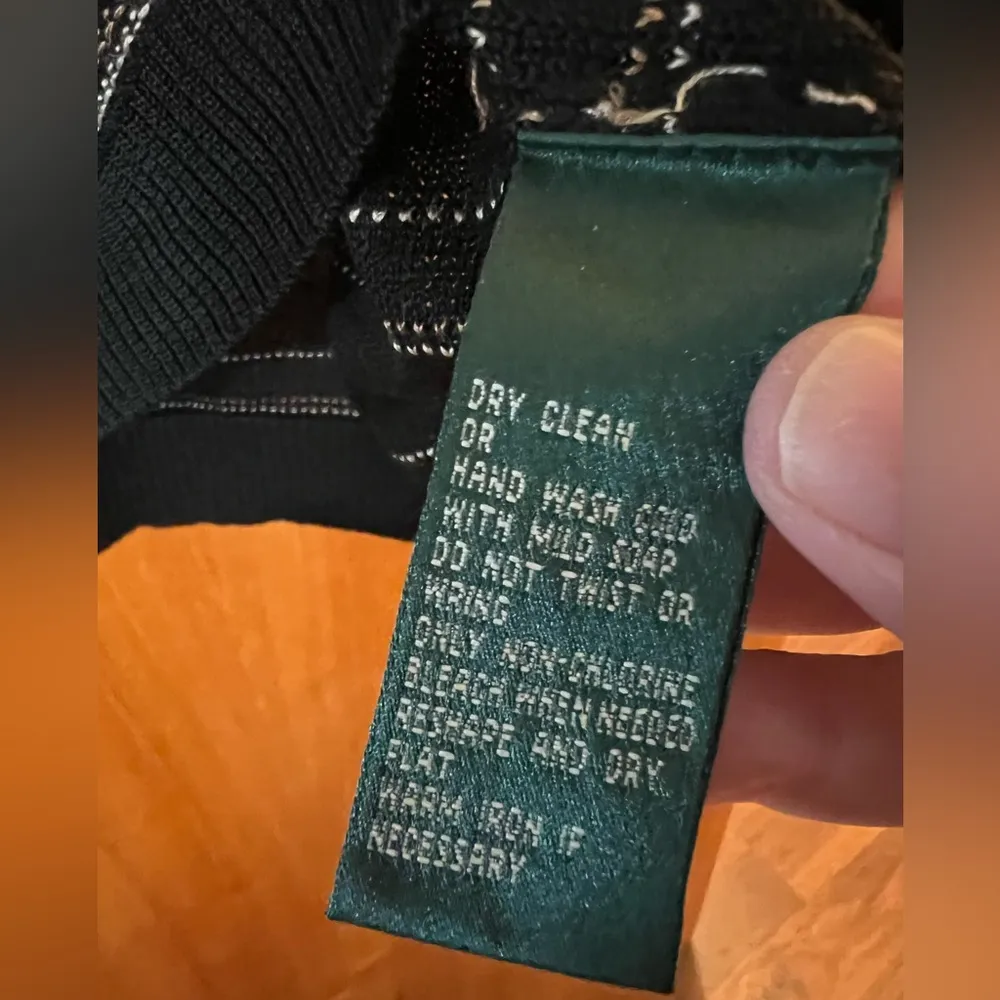 Lauren Ralph Lauren Sweater Silk Striped Cape Grace Bloomingdales NWT Womens 2X - Image 10