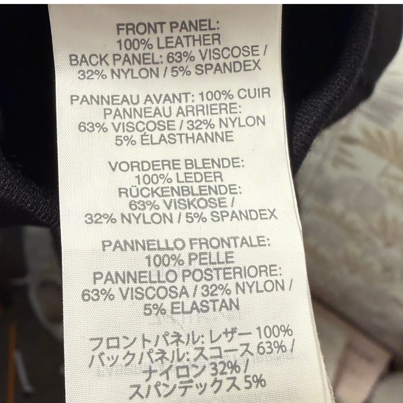 J.Crew  Leather Front Panel Ponte Pants Women's 4 Black Ankle Zip Pockets - Image 13