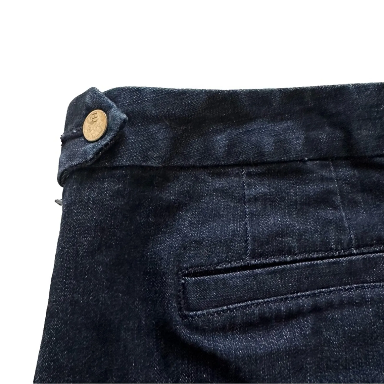 Tommy Hilfiger Jean Skirt Dark Blue Denim Side Zipper Pencil Denim Skirt Size 4 - Image 8