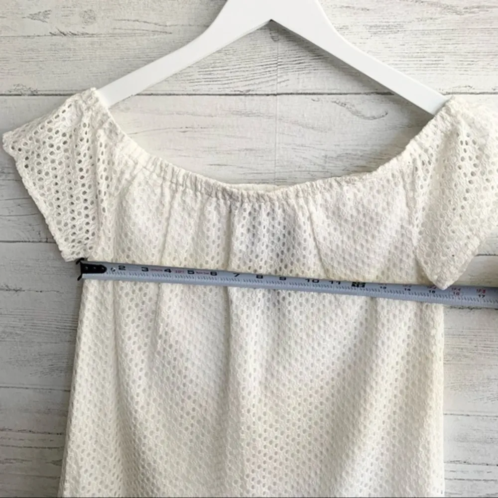 Central Park West White Eyelet Dress - Image 9