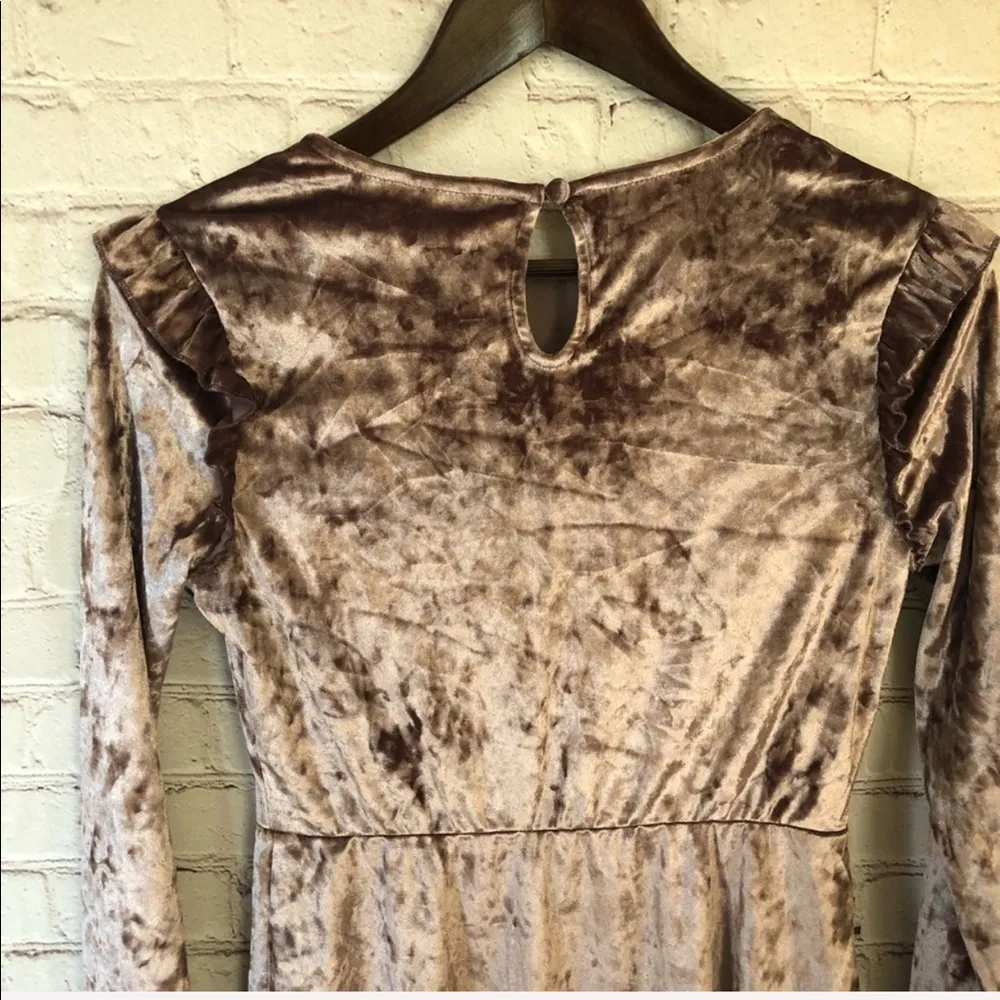 Mossimo Blush Velvet Chrushed Dress - Image 5