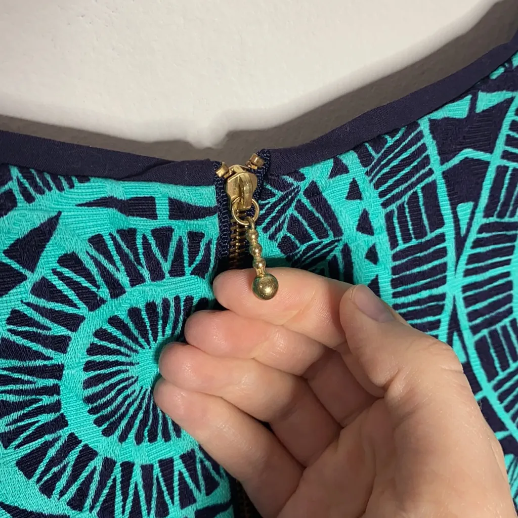 Taylor for a Pea in the Pod maternity dress sz L Blue - Image 9