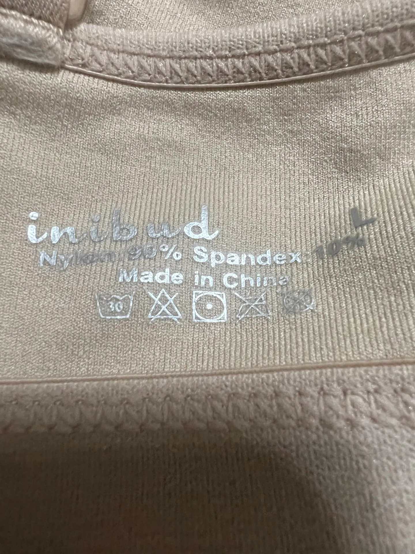 Cream Removable Padded Yoga Seamless V Neck Bralette - Image 5