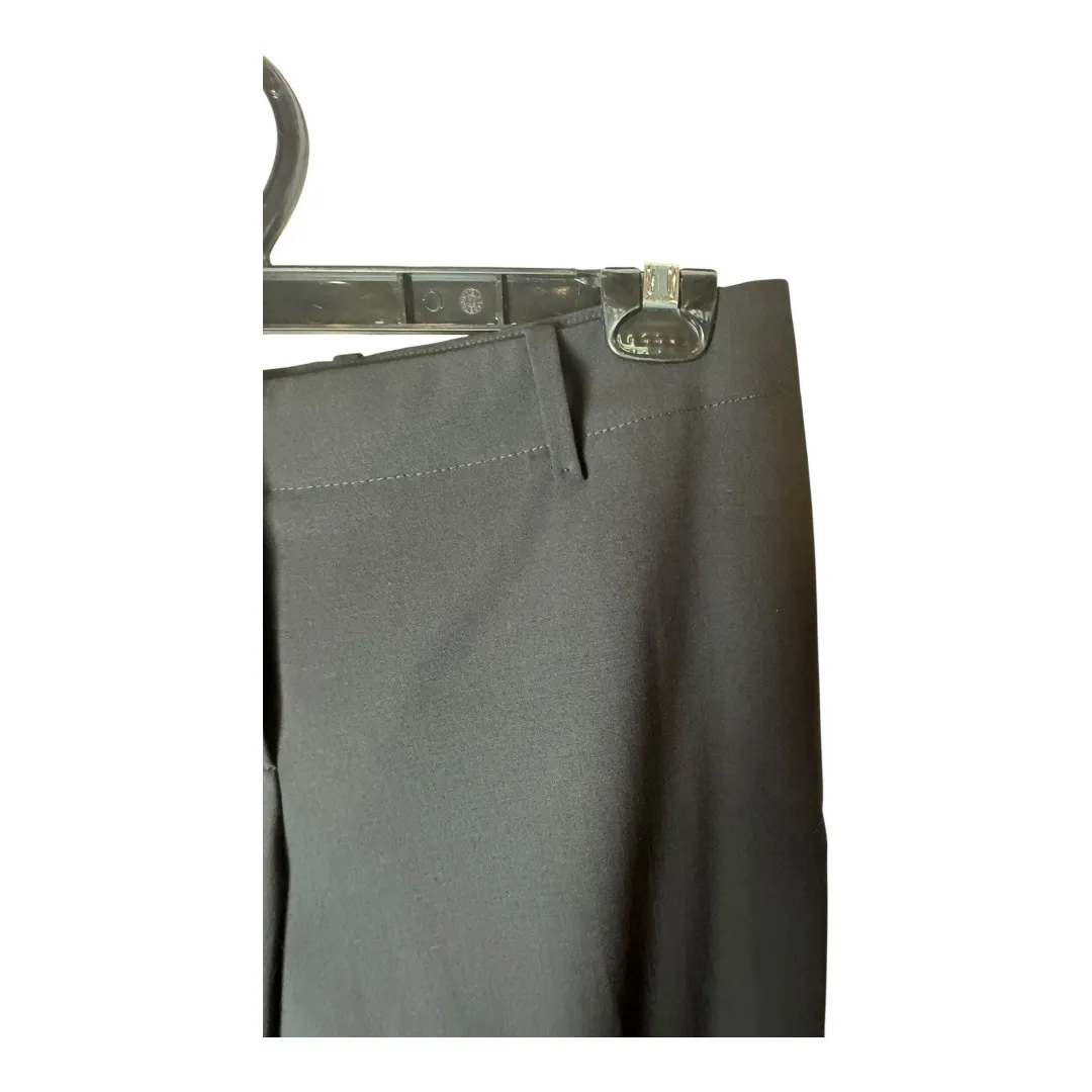 BOSS Hugo Boss Pants Women Medium Black Straight Leg Dress Career Trouser Preppy - Image 4
