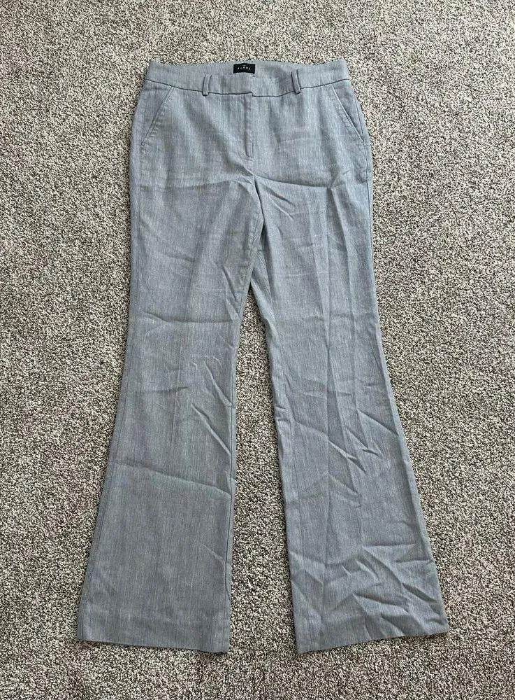 White House Black Market the Flare light gray dress pants size 6 - Image 2