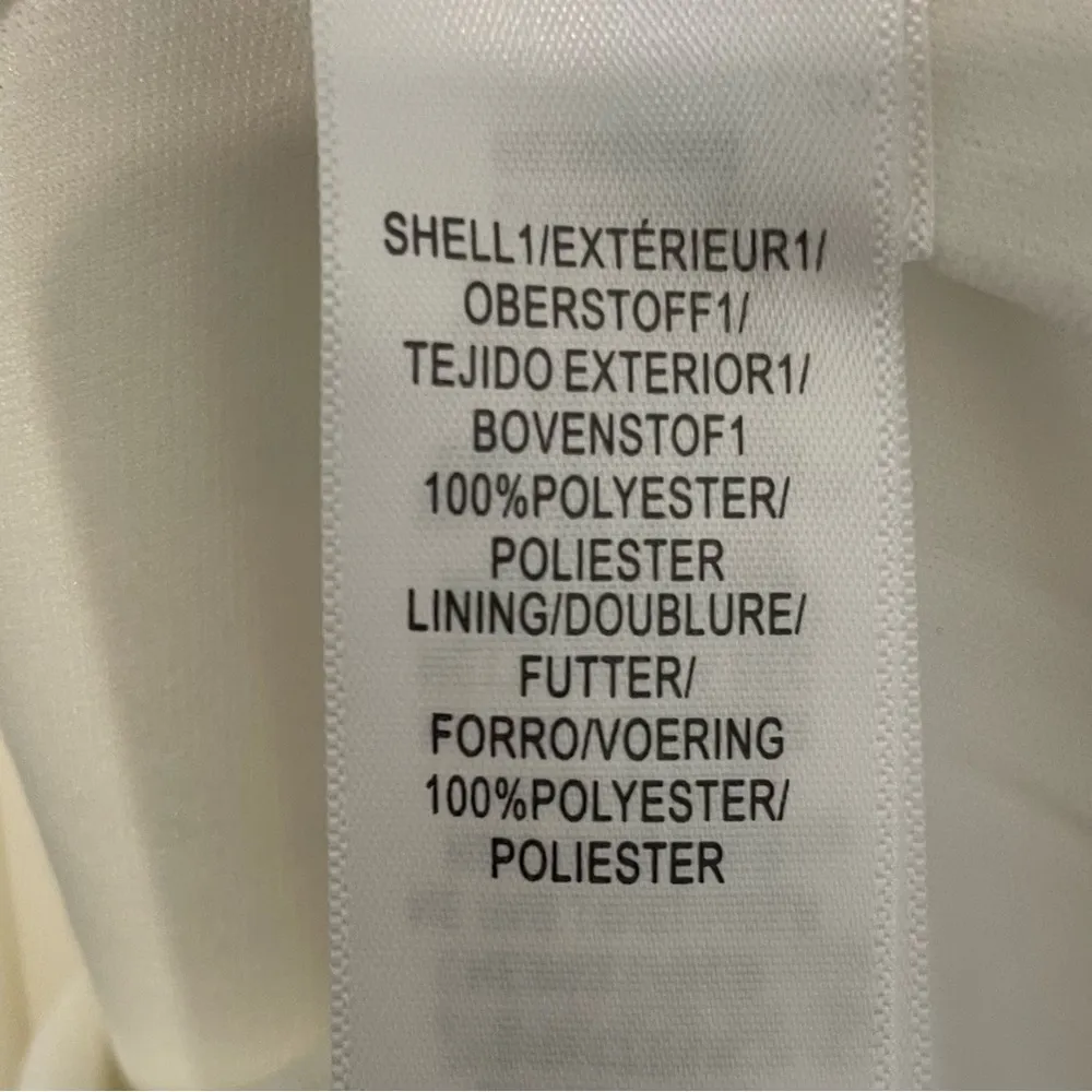 Adrianna Papell Women's Ruffled One-Shoulder Gown Ivory Sz 4 - Image 6