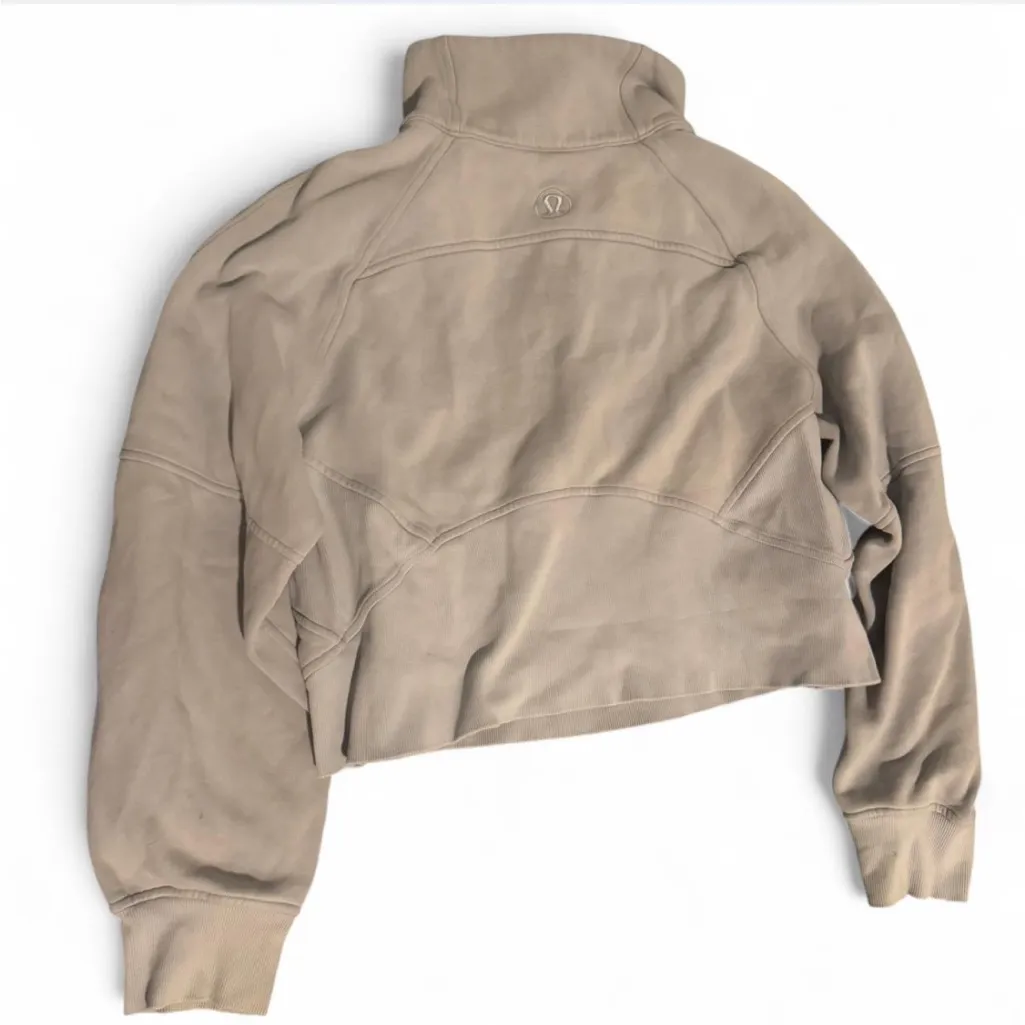 Lululemon Athletica Light Blue High-Neck Half-zip Scuba Hoodie - Image 3