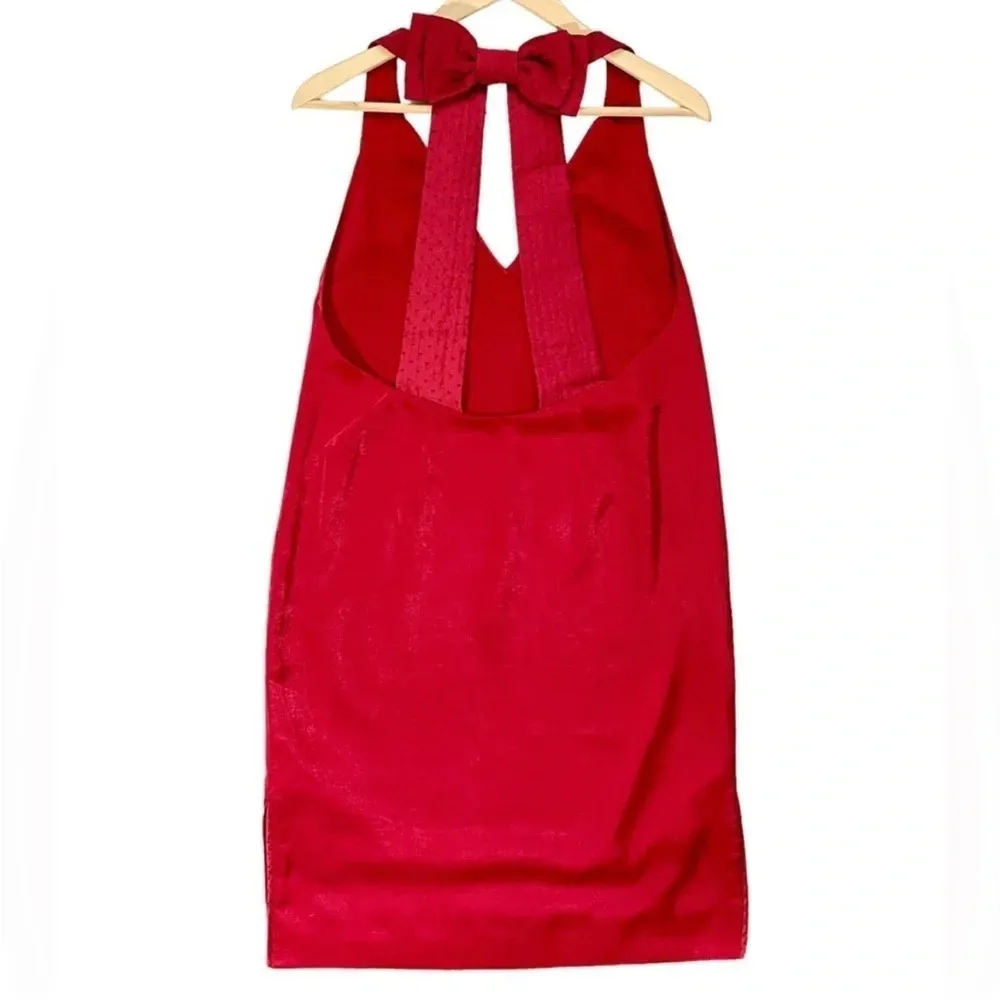 Free People Satin Lover Knee Length Holiday Dress - Image 5