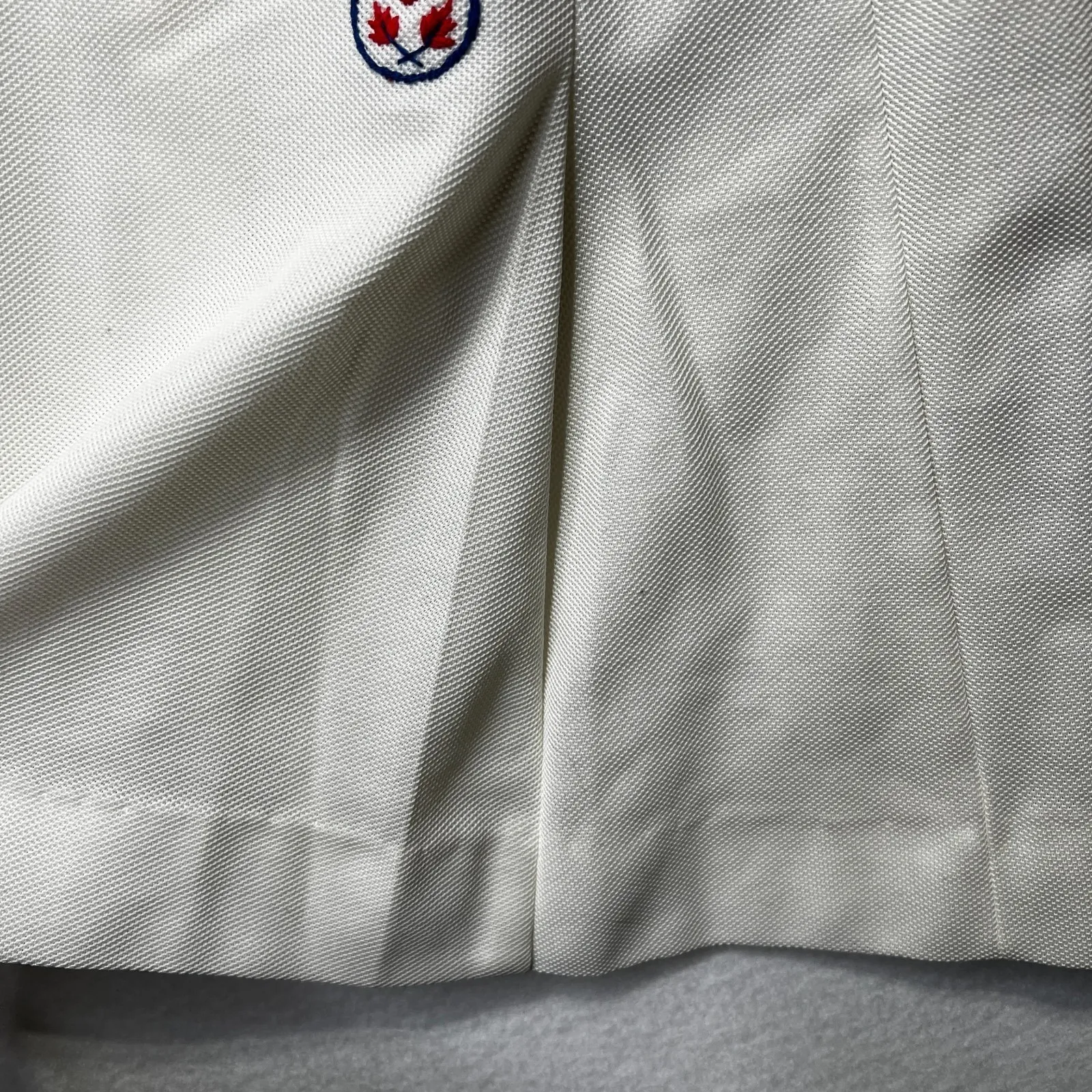 Vintage The All Whites Tennis Dress Canada Patch Sleeveless Pleated White 90s XS - Image 6