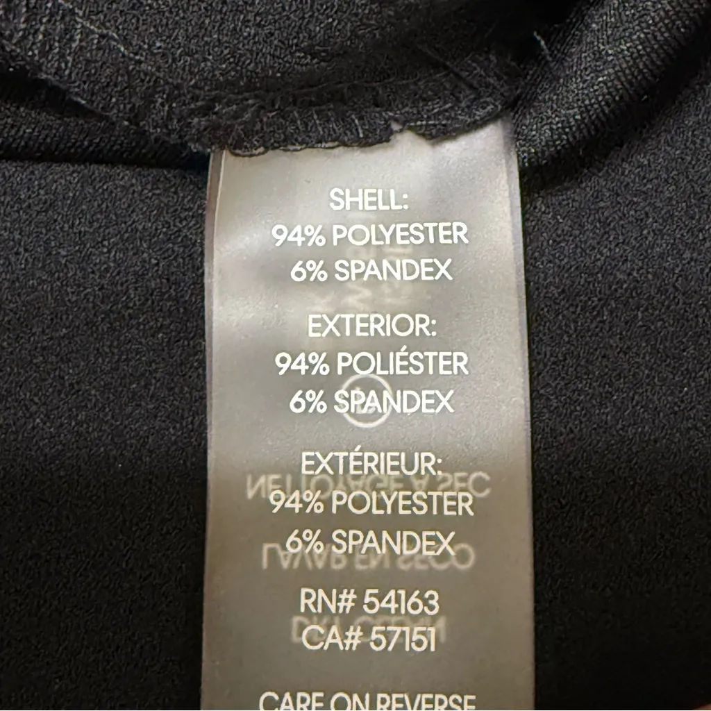 Calvin Klein Black Bell Sleeve Sheath Dress Size 8 Career Cocktail Boat Neck - Image 8