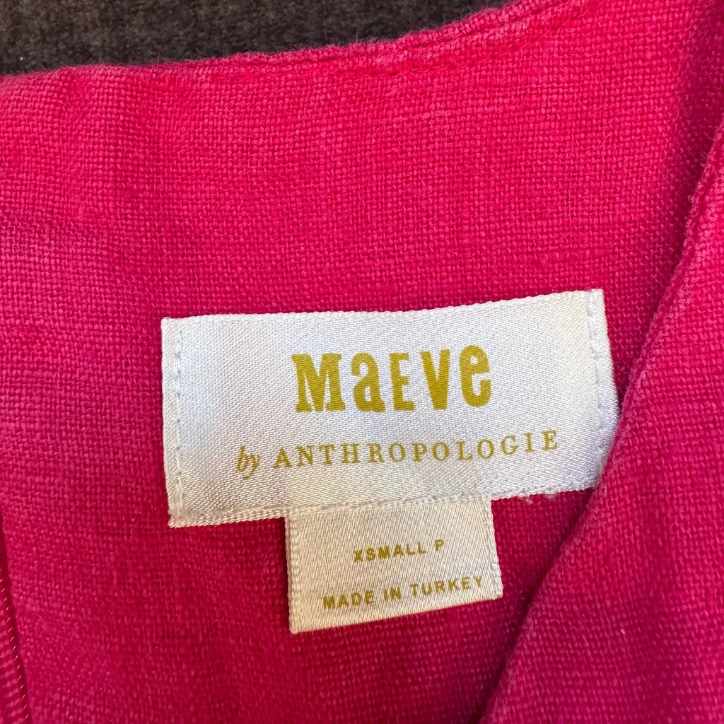 Maeve Vibrant Pink Mini Dress - Image 9