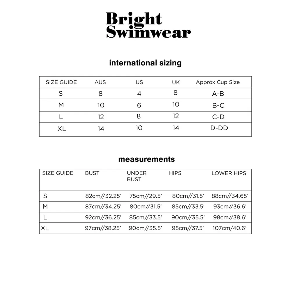 Bright Swimwear A Tropical Night Bikini Bikini Top Size XL - Image 3