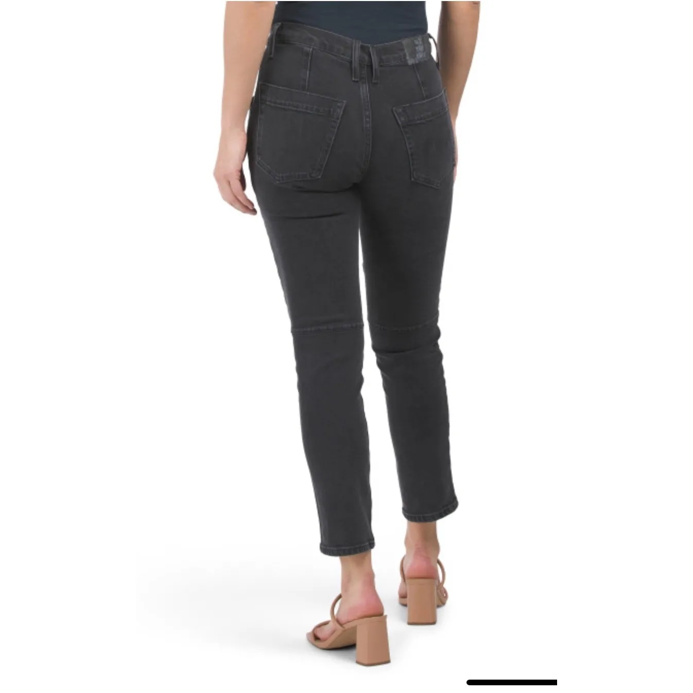 We The Free High-Rise Barrel Jeans  Size: 24 Washed Black Condition: NWT - Image 2