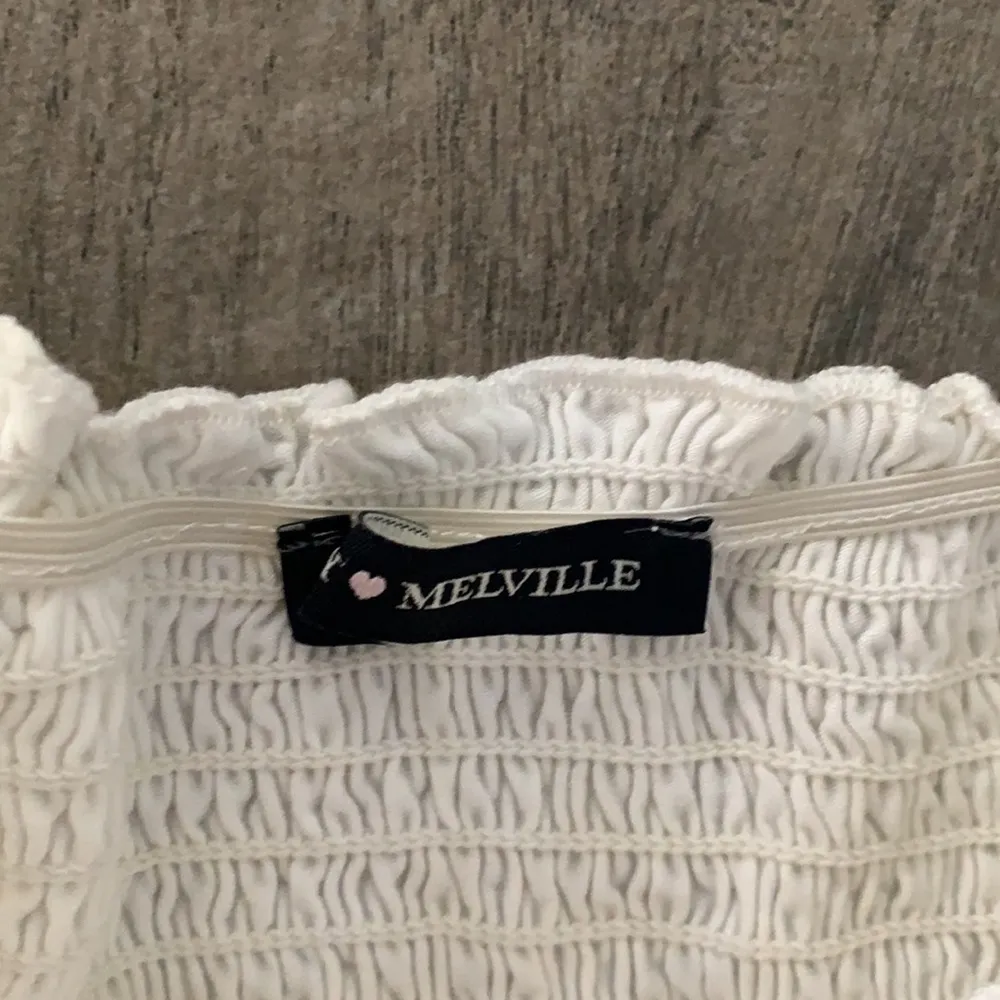 Brandy Melville stretchy white top - Image 3