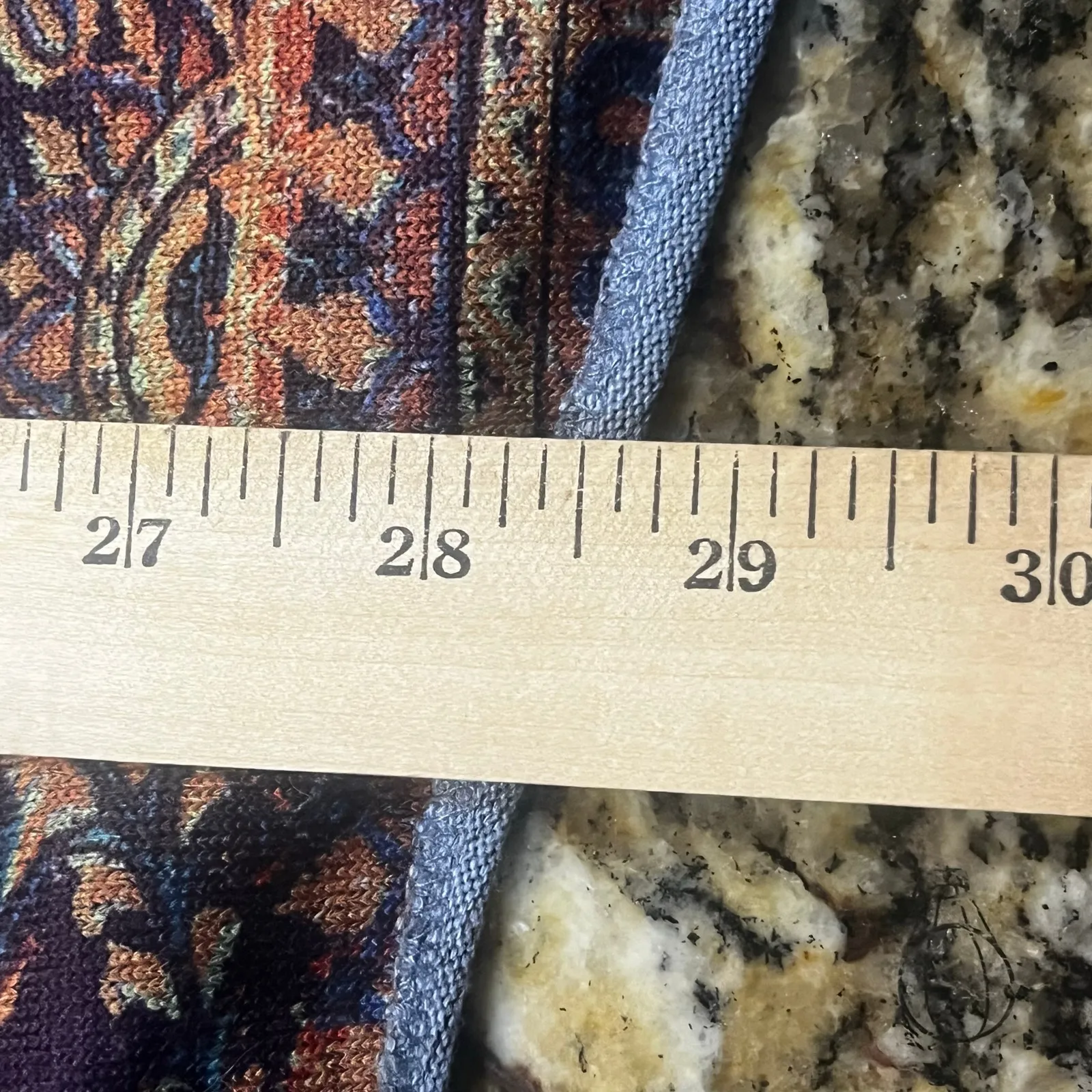 Vintage Women XL Boho Paisley Embellished Top Goth Coquette Fairycore Bell Blue - Image 5